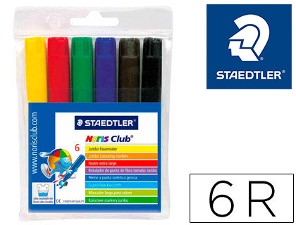 6 rotuladores Staedtler Jumbo